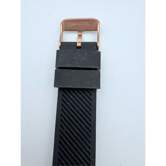 NWOT Sempre 36 Mens Black No Numerals Silicone Krippl Watch - Picture 3 of 7